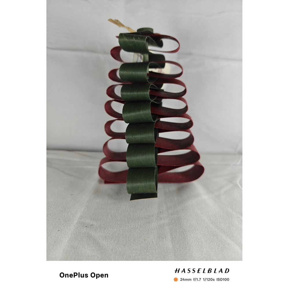 RARE 2016‎ Longaberger Splint Christmas Tree Red & Green 6"x4" With Original Tag